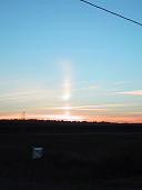 Sun pillar, 8/26/02 (23KB)